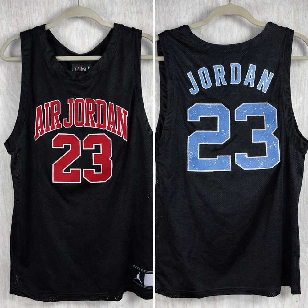 Nike Air Jordan DNA Distorted‎ Jersey L Black Red 23 Streetwear Basketball